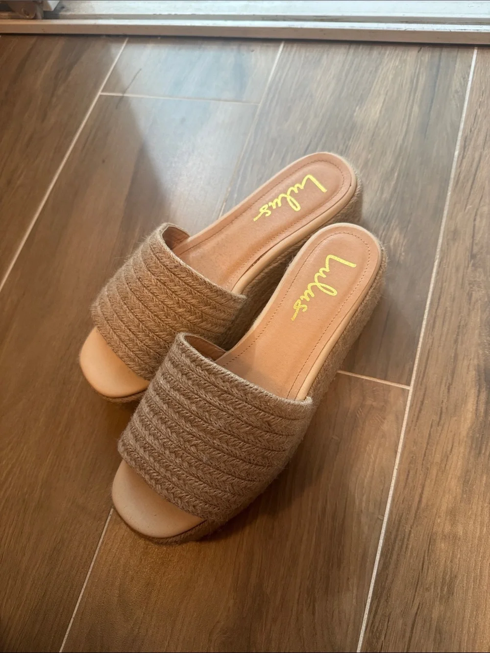 Lulus O'ahu 2 Natural Suede Espadrille Platforms Brown - Size 10